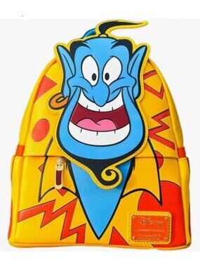 Loungefly Disney Aladdin Genie Vacation Cosplay Mini Backpack Golf Clubs NWT